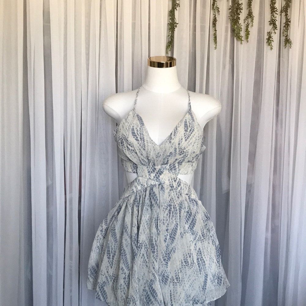 Backless Romper With Pockets and Side Cut Outs